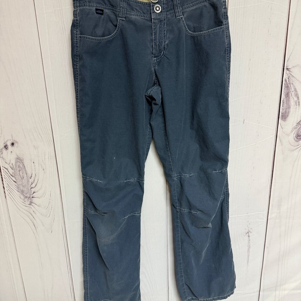 KÜHL Womens Hiking Pants 4 Short Blue Cotton Stretch Outdoor Trail GUC